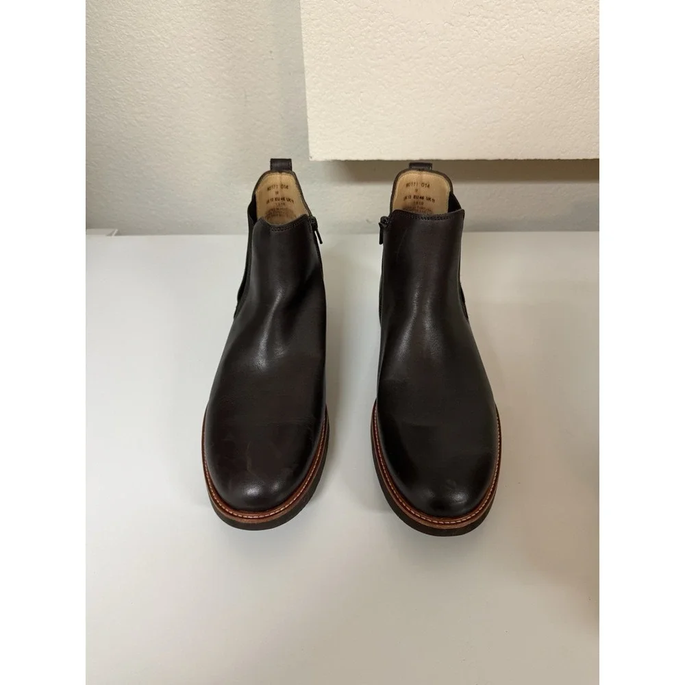 Samuel Hubbard Hubbard Up North Chelsea Boots Men's Size 12 M Brown Leather Zip